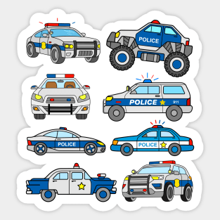 Police Cars Sticker